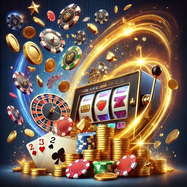 Responsible gaming message beside classic slots content at bed 6